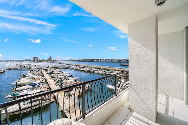 555 NE 15th St Unit 516, Miami, FL 33132 - balcony featuring view of marina and a water view