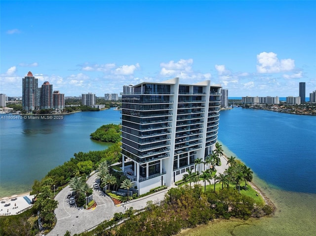 5000 Island Estates Dr Unit 803, Aventura, FL 33160 - water view featuring skyline