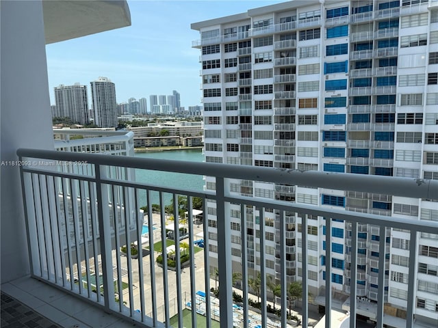 18051 Biscayne Blvd Unit 1505, Aventura, FL 33160 - balcony with a water view and a city view