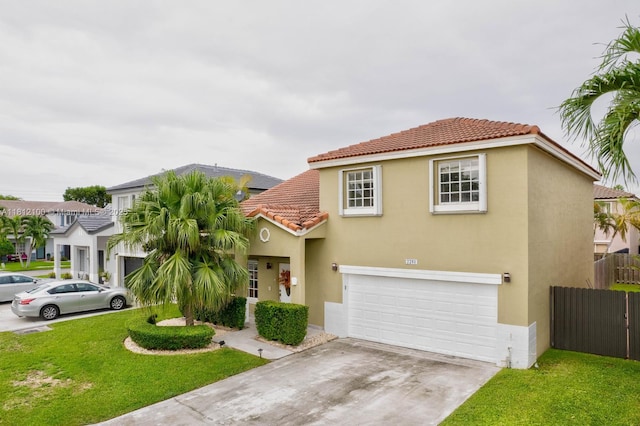 7251 SW 158th Pl, Miami, FL 33193 - view of front of house with a tiled roof, stucco siding, a garage, and concrete driveway