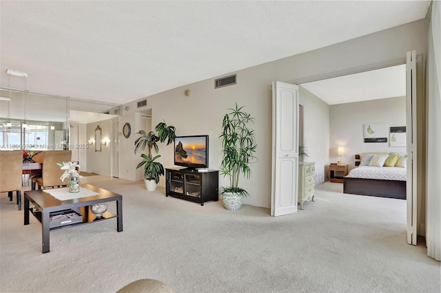3091 N Course Dr Unit 502, Pompano Beach, FL 33069 - living room featuring light carpet