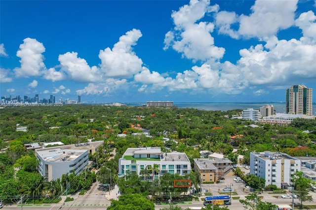 3001 SW 27th Ave Unit 201, Miami, FL 33133 - drone / aerial view of skyline and a tree filled landscape
