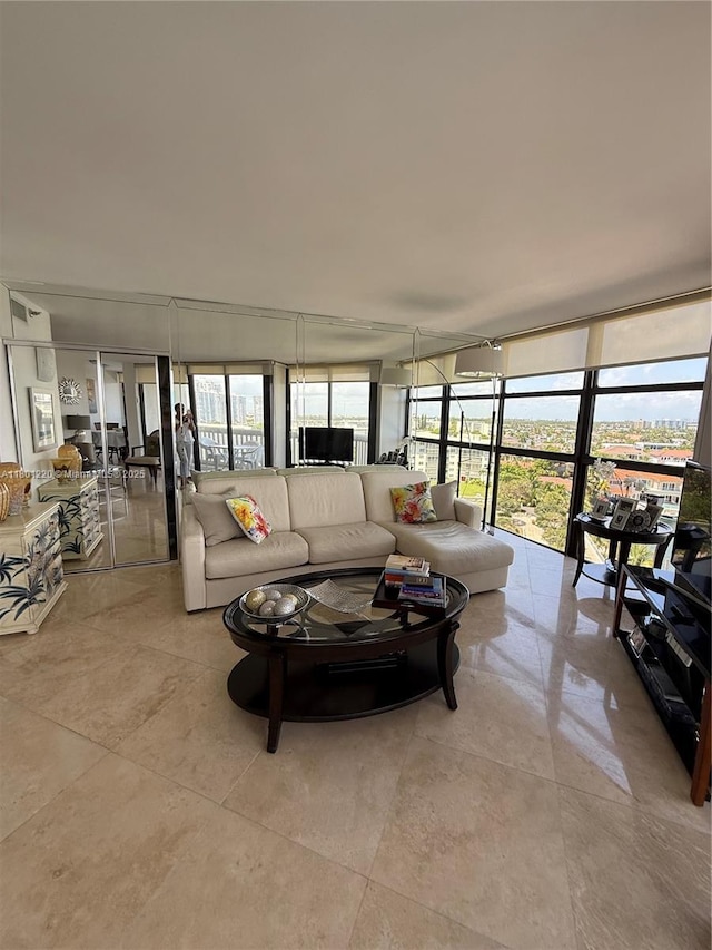 1000 Island Blvd Unit 911, Aventura, FL 33160 - living area with a wall of windows