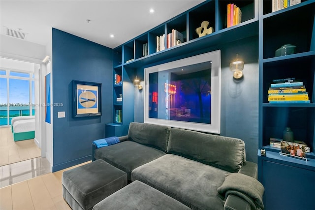 725 NE 22nd St Unit Ph3C, Miami, FL 33137 - tiled cinema featuring built in features and recessed lighting