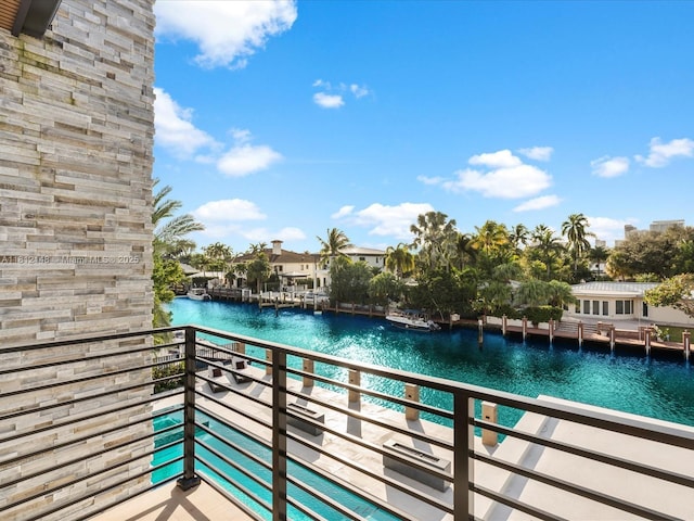 401 Bontona Ave, Fort Lauderdale, FL 33301 - balcony featuring a water view