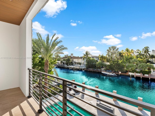 401 Bontona Ave, Fort Lauderdale, FL 33301 - balcony featuring a water view