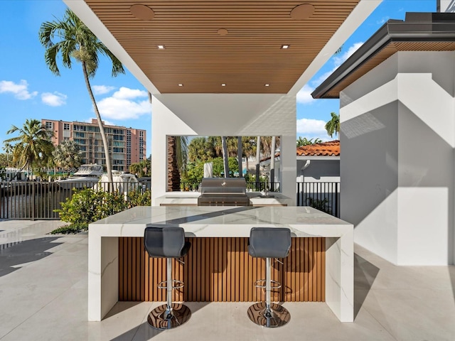 401 Bontona Ave, Fort Lauderdale, FL 33301 - view of patio with area for grilling