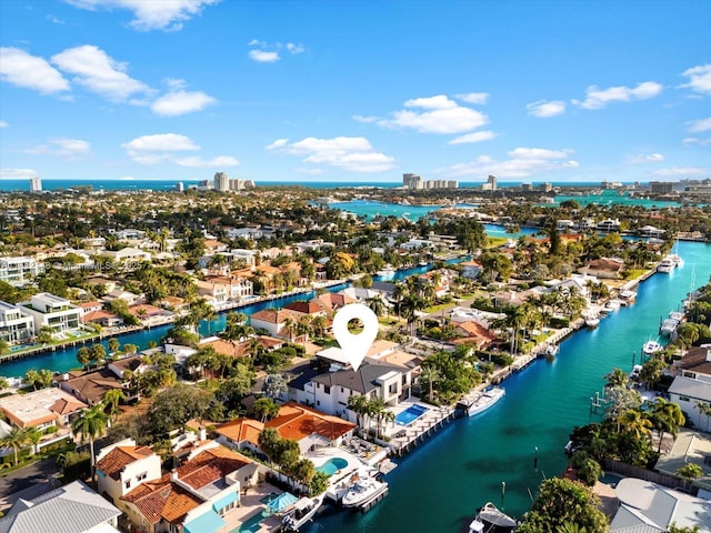 401 Bontona Ave, Fort Lauderdale, FL 33301 - aerial view of residential area featuring a nearby body of water