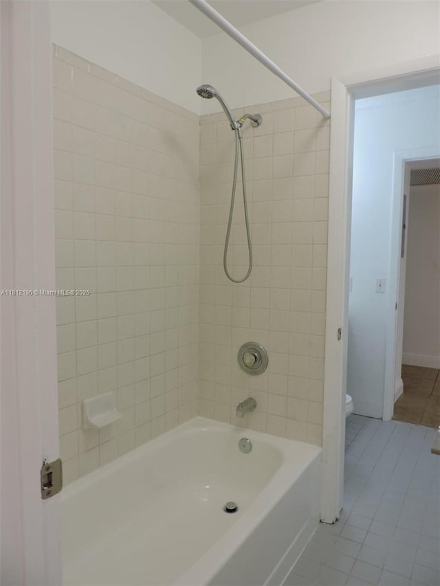 1331 S Franklin Ave Unit 1331E, Homestead, FL 33034 - full bathroom featuring tile patterned floors, shower / bath combination, and toilet