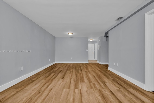 8109 SW 21st Ct Unit 8109, Miramar, FL 33025 - spare room with light wood-style floors and baseboards