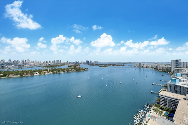 650 W Ave Unit Ph09, Miami Beach, FL 33139 - water view featuring city skyline