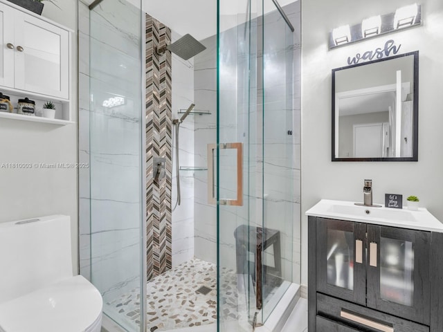 11610 NW 32nd Mnr, Sunrise, FL 33323 - full bathroom featuring a shower stall, toilet, and vanity