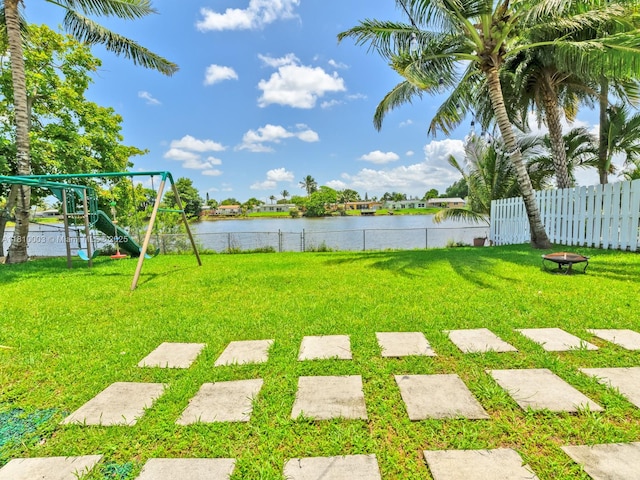 11610 NW 32nd Mnr, Sunrise, FL 33323 - view of yard with a playground and a water view