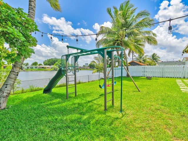 11610 NW 32nd Mnr, Sunrise, FL 33323 - view of yard featuring a playground and a water view