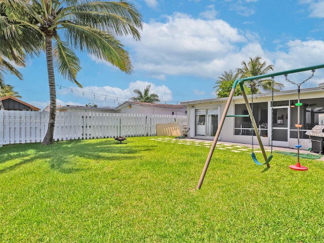 11610 NW 32nd Mnr, Sunrise, FL 33323 - view of yard with a sunroom