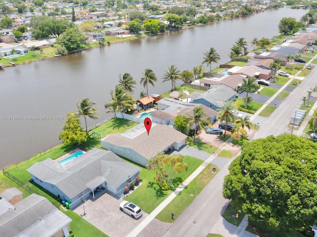 11610 NW 32nd Mnr, Sunrise, FL 33323 - aerial view of residential area featuring a large body of water