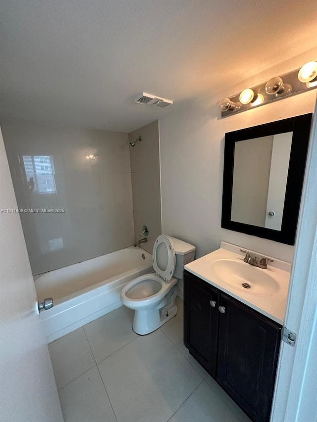 850 N Miami Ave Unit W-2003, Miami, FL 33136 - full bathroom with tile patterned flooring, vanity, tub / shower combination, and toilet