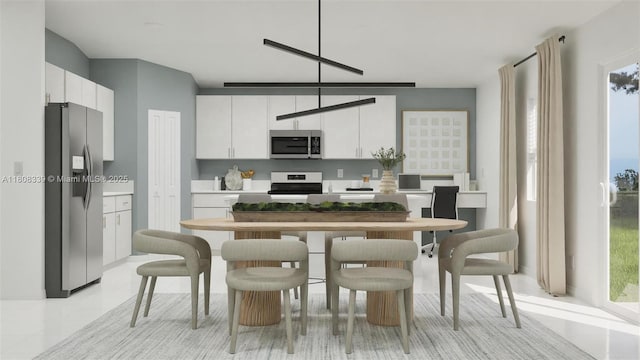 17372 SW 285th St, Miami, FL 33030 - kitchen featuring appliances with stainless steel finishes, white cabinets, and light countertops