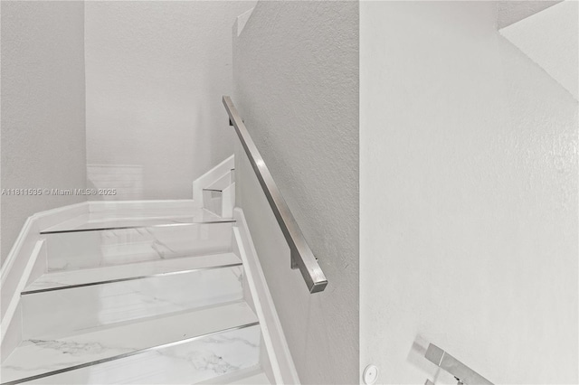 221 SW 159th Way, Pembroke Pines, FL 33027 - staircase featuring a textured wall