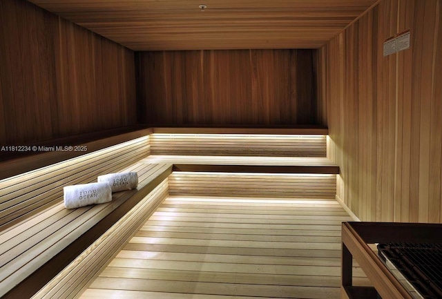 2000 S Ocean Dr Unit 33A, Hallandale Beach, FL 33009 - relaxing sauna with wooden ceiling and wooden walls