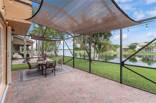 5064 SW 164th Ave, Miramar, FL 33027 - sunroom / solarium featuring a water view
