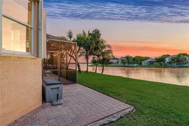 5064 SW 164th Ave, Miramar, FL 33027 - view of patio / terrace with a water view