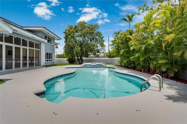 7201 SW 84th Pl, Miami, FL 33143 - view of swimming pool with a patio area and a fenced backyard