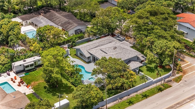 7201 SW 84th Pl, Miami, FL 33143 - bird's eye view of a pool