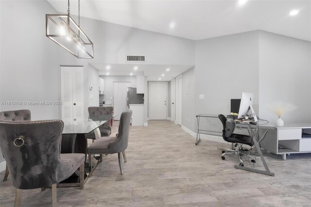 469 NE 207th Ln Unit 205, Miami, FL 33179 - office space with light wood finished floors, recessed lighting, and baseboards