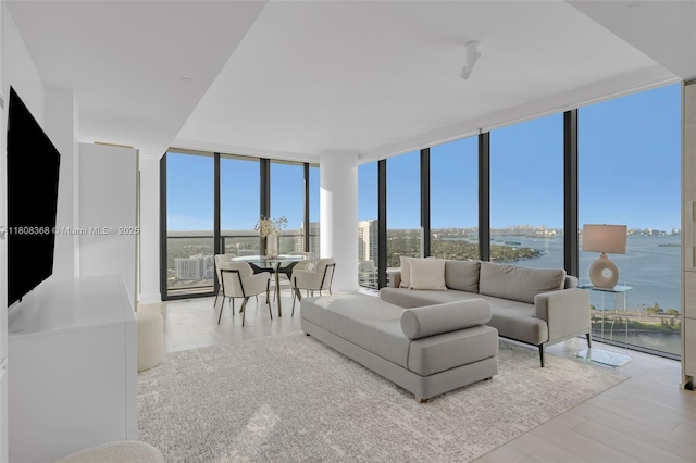 650 NE 32nd St Unit 3708, Miami, FL 33137 - living room with floor to ceiling windows