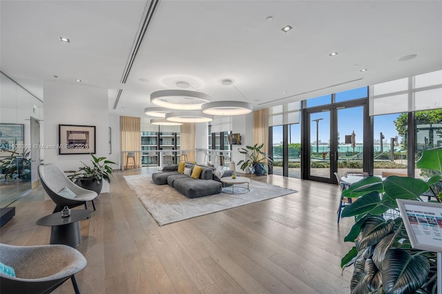 650 NE 32nd St Unit 3708, Miami, FL 33137 - building lobby featuring floor to ceiling windows and a city view