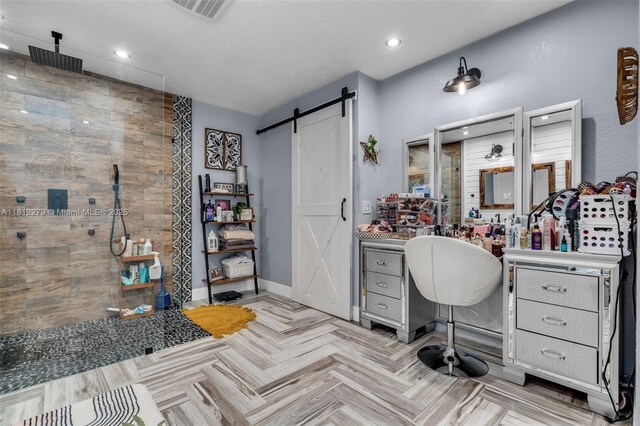 15760 SW 45th St, Miami, FL 33185 - full bathroom featuring vanity, walk in shower, recessed lighting, and baseboards
