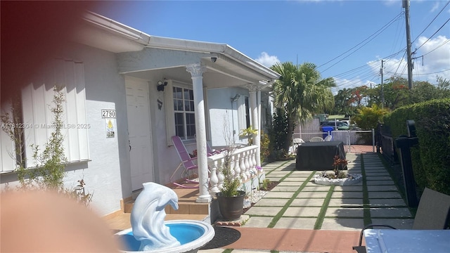3351 SW 28th St, Miami, FL 33133 - view of wooden porch