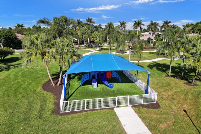 14520 SW 37th St, Miramar, FL 33027 - view of home's community with a gazebo and view of wooded area