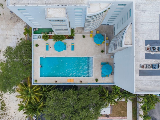 1723 SW 2nd Ave Unit 502, Miami, FL 33129 - drone / aerial view of a pool