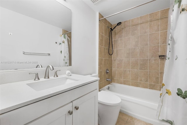 1723 SW 2nd Ave Unit 502, Miami, FL 33129 - bathroom with shower / bath combo with shower curtain, vanity, and tile patterned floors
