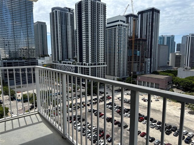 850 N Miami Ave Unit W-1903, Miami, FL 33136 - balcony with a skyline view