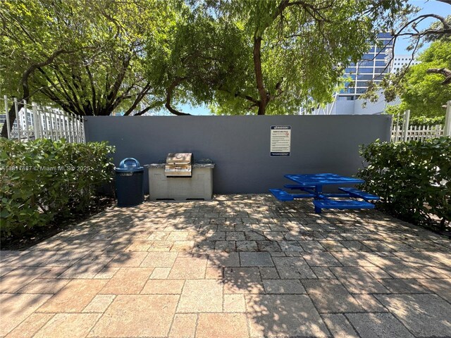850 N Miami Ave Unit W-1903, Miami, FL 33136 - view of patio featuring an outdoor kitchen