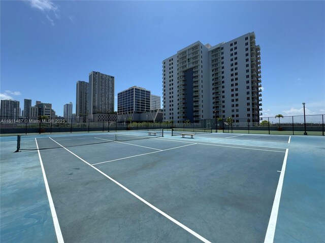 850 N Miami Ave Unit W-1903, Miami, FL 33136 - view of tennis court with a view of city