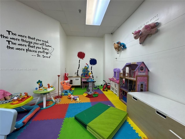 850 N Miami Ave Unit W-1903, Miami, FL 33136 - recreation room featuring a paneled ceiling