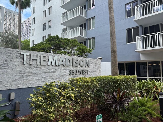 850 N Miami Ave Unit W-1903, Miami, FL 33136 - view of community sign