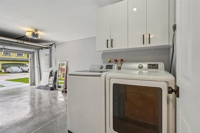 731 Briarwood Ter, Davie, FL 33325 - laundry room with cabinet space and washer and clothes dryer