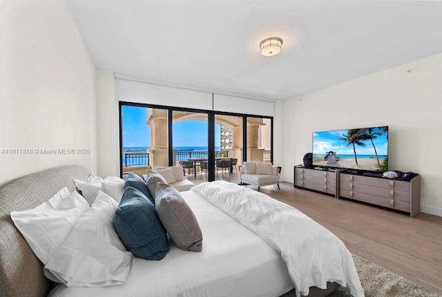 7055 Fisher Island Dr Unit 7055, Miami Beach, FL 33109 - bedroom featuring access to outside and wood finished floors