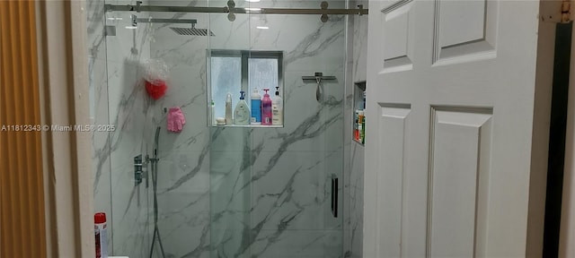 3149 W 68th Pl, Hialeah, FL 33018 - bathroom featuring a marble finish shower
