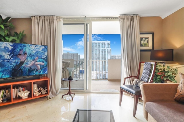 1865 S Ocean Dr Unit 18G, Hallandale Beach, FL 33009 - living area featuring expansive windows