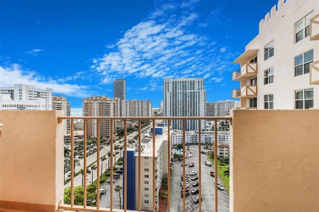 1865 S Ocean Dr Unit 18G, Hallandale Beach, FL 33009 - balcony featuring a city view