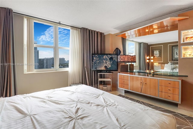1865 S Ocean Dr Unit 18G, Hallandale Beach, FL 33009 - bedroom featuring a textured ceiling