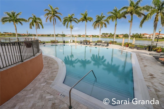 7855 SW 195th Ter, Cutler Bay, FL 33157 - community pool with a water view