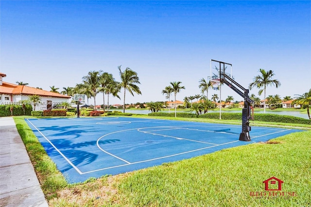 7855 SW 195th Ter, Cutler Bay, FL 33157 - view of basketball court featuring community basketball court and a lawn