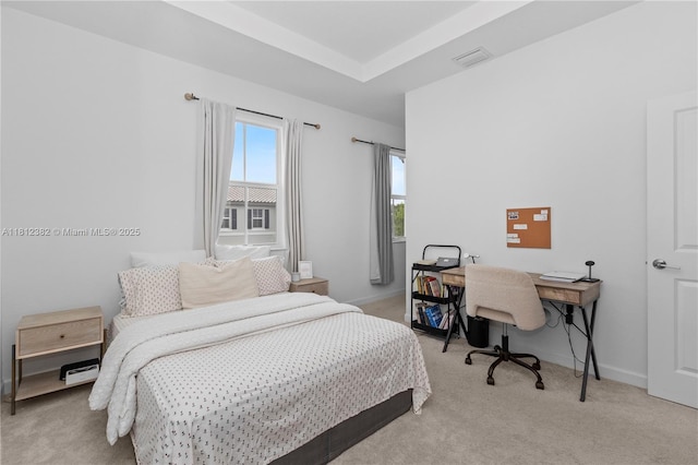 11835 NW 46th St, Coral Springs, FL 33076 - bedroom with light colored carpet, a desk, baseboards, and a baseboard heating unit